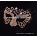 fashion gold plated simple design masquerade party mask